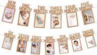 capture your baby's milestones with whaline 1st birthday photo banner - perfect decoration for first birthday celebration logo