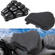 🏍️ aufer 12x12 motorcycle air seat cushion for touring dyan softail sportster kawasaki suzuki yamaha indian - comfortable traveling, pressure relief логотип