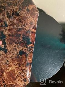 img 5 attached to Brown Black Marble Peel And Stick Wallpaper - 23.6" X 118" Self-Adhesive Vinyl For Furniture, Countertops, And Bathroom Decor- Removable & Easy To Clean - Thick Shelf Liner Included