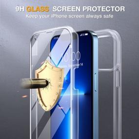 img 1 attached to Protect Your IPhone 13 Pro With Miracase'S Upgraded Clear Glass Bumper Case With Built-In Screen Protector