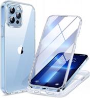 protect your iphone 13 pro with miracase's upgraded clear glass bumper case with built-in screen protector logo