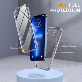 img 3 attached to Protect Your IPhone 13 Pro With Miracase'S Upgraded Clear Glass Bumper Case With Built-In Screen Protector