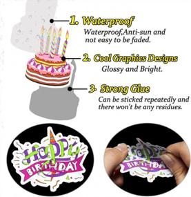 img 1 attached to QTL Stickers For Kids Teens Party Stickers For Cards Scrapbooking Cute Birthday Party Favors Stickers For Students Kids Classroom Waterproof Stickers Packs 50PCS