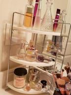 img 1 attached to Maximize Space And Beauty With KINGBERWI'S 3-Tier Counter Organizer: Ideal For Bathrooms, Kitchens, And Vanity Areas! review by Brenda Young
