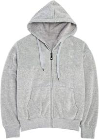 img 3 attached to Sherpa Lined Fleece Zip Up Sweatshirts Sweatshirt Boys' Clothing : Fashion Hoodies & Sweatshirts