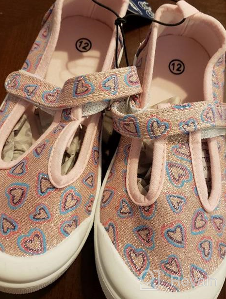 img 1 attached to KomForme Toddler Canvas Ballet Sneakers: Stylish Girls' Shoes in Flats review by Linda Venerable