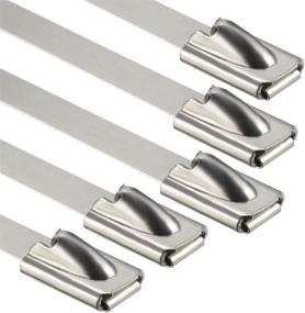 img 4 attached to Uxcell Inches Stainless Multi Purpose Exhaust Accessories & Supplies for Cord Management