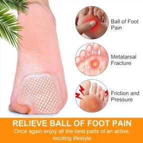 img 2 attached to Find Relief For Metatarsal And Ball Of Foot Pain With Kimihome Gel Cushions - 8 Count