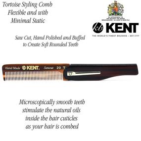 img 1 attached to 🖐️ Kent 20T Handmade Folding Pocket Comb: Fine Tooth Hair Care for Men, Styling and Grooming Tool, Made in England