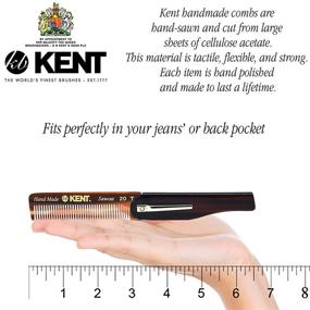 img 2 attached to 🖐️ Kent 20T Handmade Folding Pocket Comb: Fine Tooth Hair Care for Men, Styling and Grooming Tool, Made in England