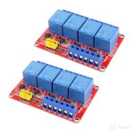 🤖 aediko 2pcs 4 channel relay module board shield with optocoupler isolation - dc 12v, high/low level trigger support logo