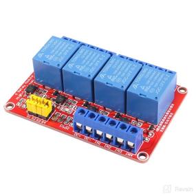 img 1 attached to 🤖 AEDIKO 2pcs 4 Channel Relay Module Board Shield with Optocoupler Isolation - DC 12V, High/Low Level Trigger Support