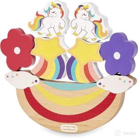 img 1 attached to 🦄 Enhanced Developmental Balancing Toy: Little Tikes Wooden Critters Unicorn