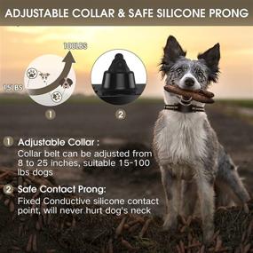 img 1 attached to 🐶 Premium Waterproof Rechargeable Dog Training Collar with Remote - MUEBAR, 4 Modes (Shock, Beep, Vibration), Short/Long Shock, Electric Collar for Medium Large Dogs