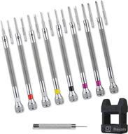 ⚙️ maxhoo 8pcs watch screwdriver set for professional micro precision repair - 0.6-1.6mm kit with 8 extra replacement blades for glasses, watch, jewelry, electronics логотип