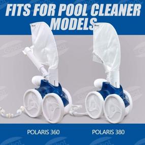 img 2 attached to Polaris Pool Cleaner Parts 9-100-1017 Комплект для замены ремня для Polaris 360 и 380, маленькие и большие серые ремни