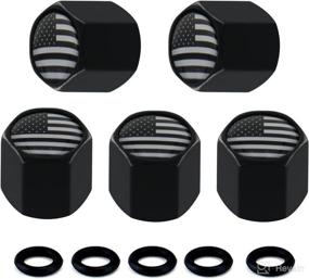 img 4 attached to American Flag Valve Stem Cap Tires & Wheels best: Accessories & Parts