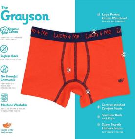 img 3 attached to Lucky Me Grayson Organic Underwear Boys' Clothing - Underwear