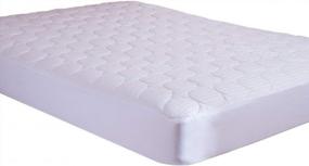 img 1 attached to Circles Home Daybed Mattress Topper: Down Alternative Cotton Pad For Healthy And Breathable Sleep - Fitted For Daybeds 33 X 75