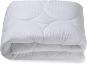 img 3 attached to Circles Home Daybed Mattress Topper: Down Alternative Cotton Pad For Healthy And Breathable Sleep - Fitted For Daybeds 33 X 75