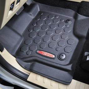 img 3 attached to 🚗 Ford F-150 Floor Mats (100% Weather Resistant) - Custom Fit for 2015-2017 Crew Cab F150 Trucks