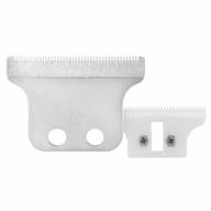 wahl detailer trimmer blade replacement - adjustable double wide blade #2215, compatible with corded and cordless models, with ceramic and silver coating - 5 star series detailer 8081 logo