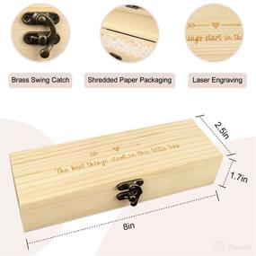 img 3 attached to 👶 Pregnancy Test Keepsake Box for Surprise Announcements - Perfect for Grandparents, Dad, Aunt, and Uncle! Wooden Baby Announcement Box for Grandma and Auntie