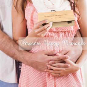 img 2 attached to 👶 Pregnancy Test Keepsake Box for Surprise Announcements - Perfect for Grandparents, Dad, Aunt, and Uncle! Wooden Baby Announcement Box for Grandma and Auntie