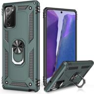 📱 lumarke galaxy note 20 case – 16ft drop test, military grade, heavy duty cover with magnetic kickstand for car mount holder - protective phone case for samsung galaxy note 20 (pine green) logo