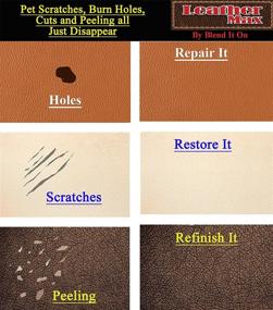 img 2 attached to 🎨 Leather Max Complete Leather Refinish, Restore, Recolor & Repair Kit/Enhanced with 3 Color Shades for Seamless Blending/Leather & Vinyl Refinish (Neutral Mix)