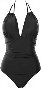 img 1 attached to Look And Feel Great In B2Prity Women'S Slimming One Piece Swimsuit: Tummy Control & Halter Design For Big Busts!