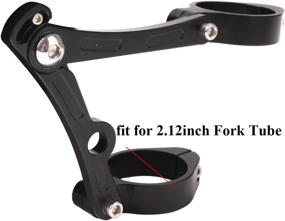 img 3 attached to 🏍️ DDUOO 54mm Motorcycle Headlight Bracket - Black Mount for Cafe Racer and Street Fighter Bikes (Fits 2.12-inch Fork Tube)