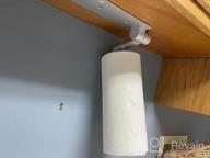 img 1 attached to 𝙉𝙤.𝟭 VICSEED Adjustable Paper Towel Holder Under Cabinet [One Hand Tear Off] Paper Towel Holder Wall Mount [Versatile Rotatable] Paper Roll Holder For Kitchen Bathroom Toilet RVs (Adhesive, Screw) review by Prentice Fossett