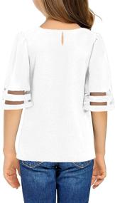 img 1 attached to Acelitt Girls Casual Sleeve Blouse Girls' Clothing via Tops, Tees & Blouses