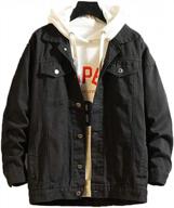 мужская джинсовая куртка trucker: пальто tebreux на пуговицах для повседневной верхней одежды логотип