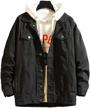 men's denim trucker jacket: tebreux button-down coat for casual outerwear logo
