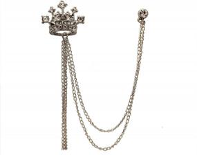 img 4 attached to 👑 KINGPiiN Hanging Crowned Brooch Accessories