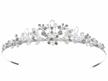 stunning samky wedding bridal rhinestone crystal beads flower prom party crown tiara t840 logo