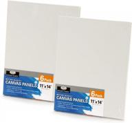 royal &amp; langnickel 11x14 canvas panel value pack для масляной и акриловой живописи, 12-pack gessoed triple логотип