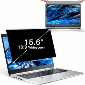img 4 attached to Protect Your Eyes With FILMEXT 15.6 Inch Anti-Blue Light Laptop Privacy Screen Filter For Lenovo, Hp, Dell, Acer, Asus, Samsung, And More!