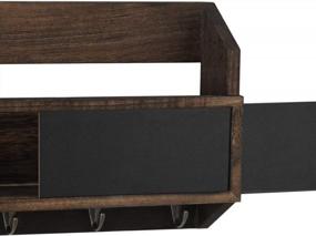 img 2 attached to Efficiently Organize Your Mail And Keys With LIANTRAL Rustic Wall Mount Organizer