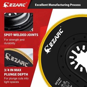 img 2 attached to Upgrade Your Cutting Game With EZARC Titanium Oscillating Multitool Blades - Perfect For Wood, Metal, Nails, And Screws!