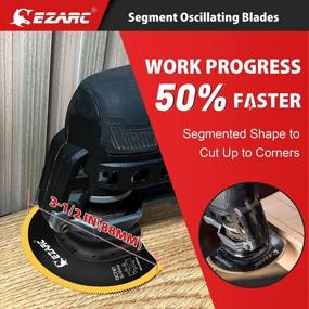 img 3 attached to Upgrade Your Cutting Game With EZARC Titanium Oscillating Multitool Blades - Perfect For Wood, Metal, Nails, And Screws!