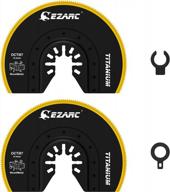 upgrade your cutting game with ezarc titanium oscillating multitool blades - perfect for wood, metal, nails, and screws! logo
