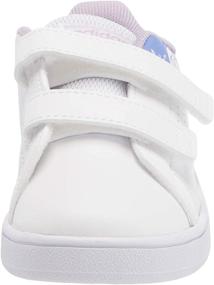 img 3 attached to Adidas Unisex Child Advantage Silver Medium Girls' Shoes ~ Athletic