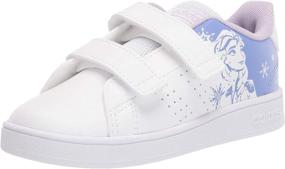 img 4 attached to Adidas Unisex Child Advantage Silver Medium Girls' Shoes ~ Athletic