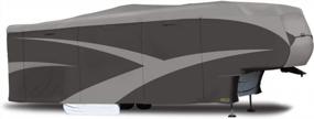 img 1 attached to Gray ADCO 52255 Designer Series SFS Aqua Shed Cover For 5Th Wheel RVs - Fits 31'1" To 34'