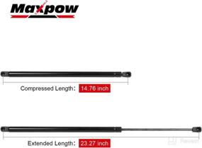 img 3 attached to Maxpow Qty (2) Rear Tailgate Gas Charged Lift 🔧 Support Struts: Efficient HHR 2006-2011 Rear Liftgate Hatch Strut Compatibility