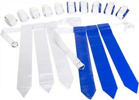 img 2 attached to Get Your Game On With WYZworks Flag Football Set - 12 Players, 36 Flags, Adjustable Belts With Hook/Loop Fastener And Double D-Ring Closure