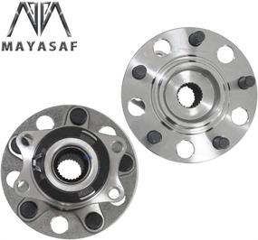 img 2 attached to MAYASAF 512333 Rear Wheel Hub Bearing Assembly for Dodge Caliber and Jeep Compass/Patriot (2 Pack, 4X4 4WD Only, 2007-2017 Models)